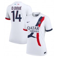 Echipament fotbal Paris Saint-Germain Desire Doue #14 Tricou Deplasare 2024-25 pentru femei maneca scurta